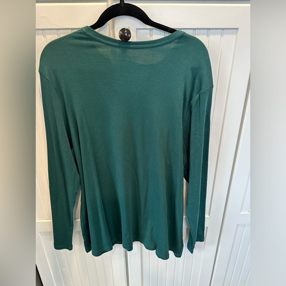 Lane Bryant Classic Long Sleeve Crewneck in Forest Green NWT Size 18/20 2X - Picture 6 of 8